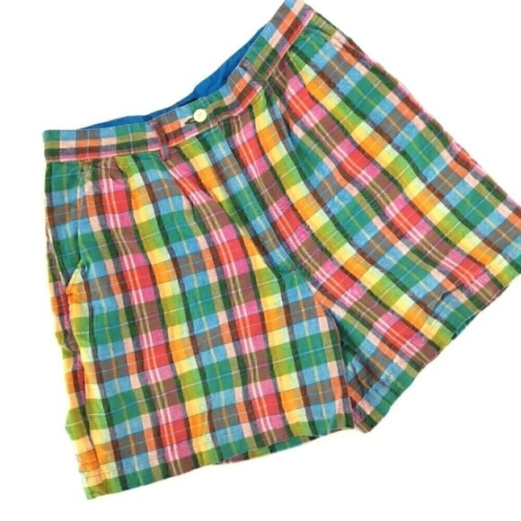 Tommy Hilfiger Pants - Tommy Hilfiger Women's 10 Plaid Colorful Shorts